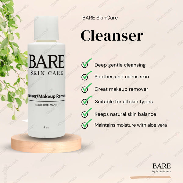 BARE SkinCare CLEANSER and MAKEUP REMOVER