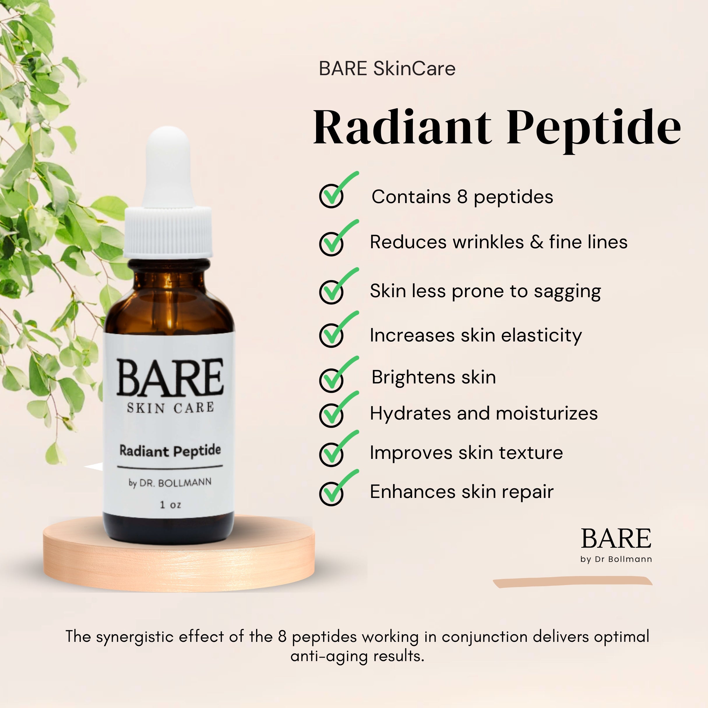 BARE SkinCare Radiant Peptide Serum